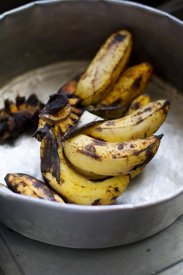 Ripe bananas.