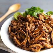Honey Glazed Crockpot Chicken Adobo - simple pantry ingredients, hardly any hands-on time, 200 calories. | https://slim-path.today
