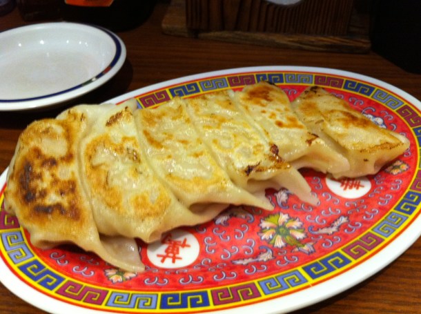 Pork gyoza at Ten Ten Tei
