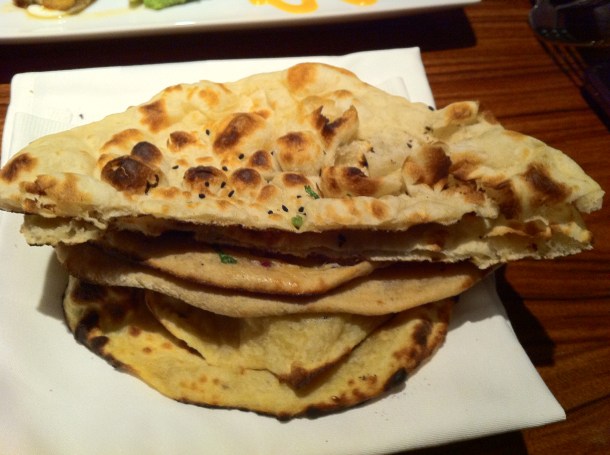 Indian bread selection at Cinnamon Kitchen