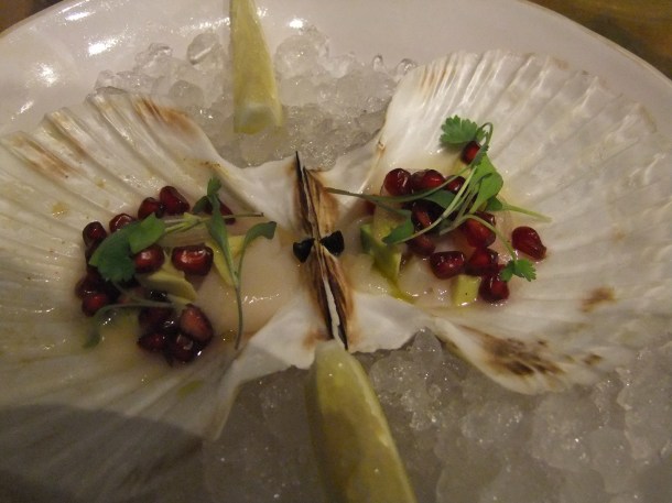 Scallop ceviche at Barbecoa