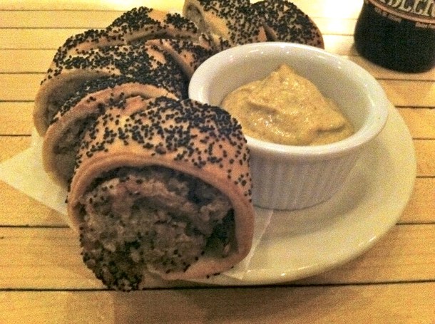 Knish at Mile End Deli