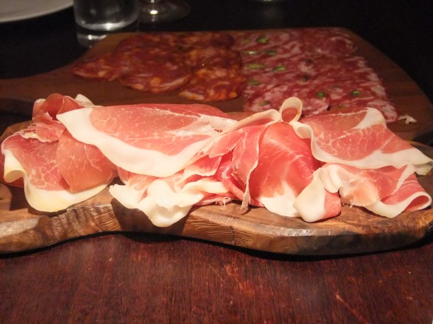 San Daniele proscuitto at The Salt Yard