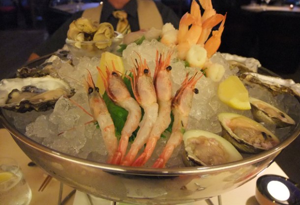 shellfish platter at Senkai Regent Street shellfish platter at senkai regent street