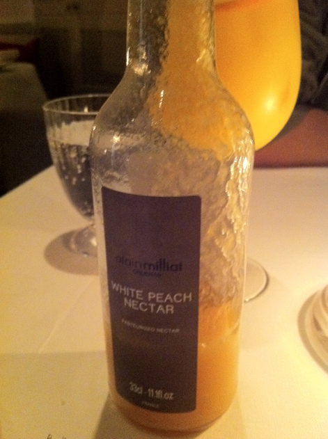 white peach nectar at gauthier soho