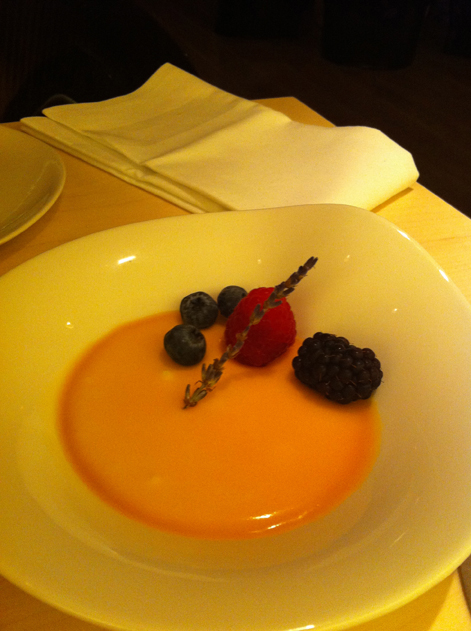 yuzu pannacotta at Senkai Regent Street yuzu pannacotta at senkai regent street