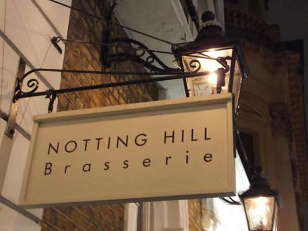exterior of the Notting Hill Brasserie exterior of the notting hill brasserie