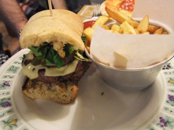 burger at soho joe