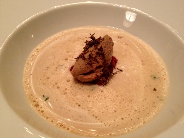 Deer, red cabbage with Perigord truffle at Anna Sacher deer, red cabbage with perigord truffle at anna sacher