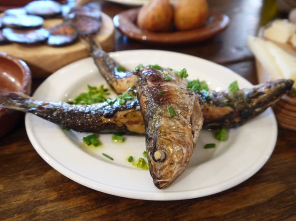 Sardine a la plancha at Copita sardines grilled at copita