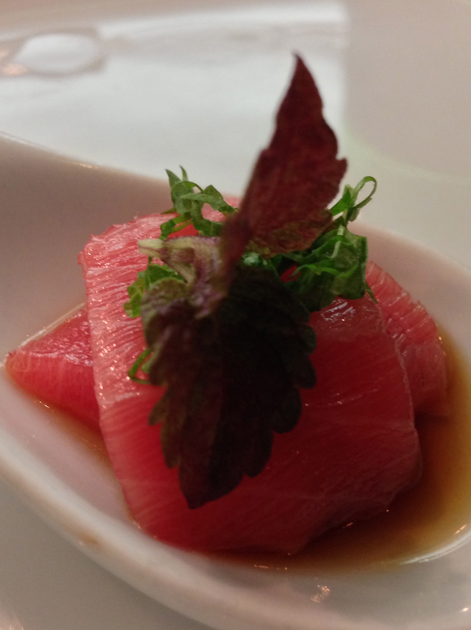 tuna sashimi at Dinings tuna sashimi at dinings