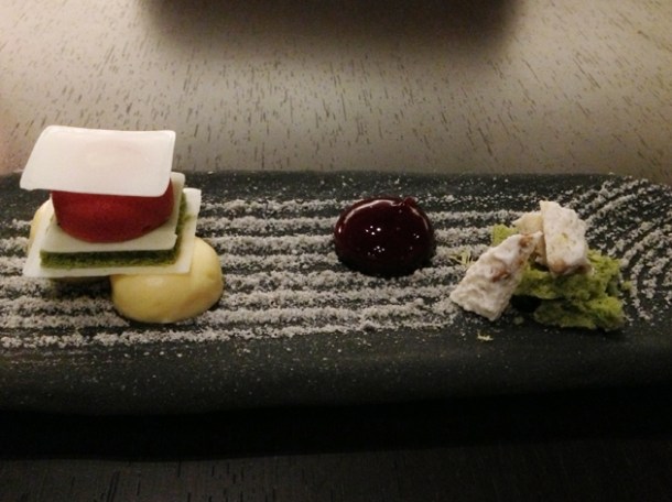 japanese rock garden dessert at wabi
