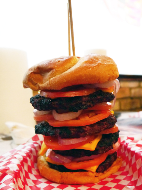 quadruple bypass burger at heart attack grill
