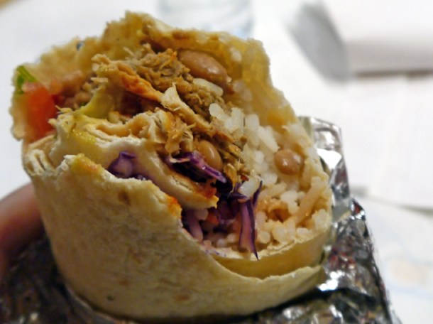 pork burrito from santana grill