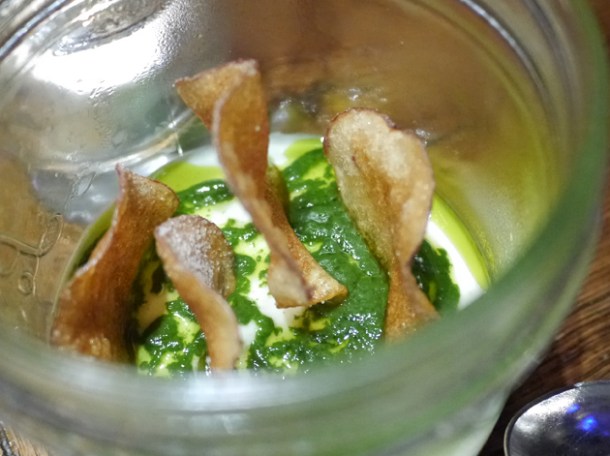 salted cod brandade jar at social eating house
