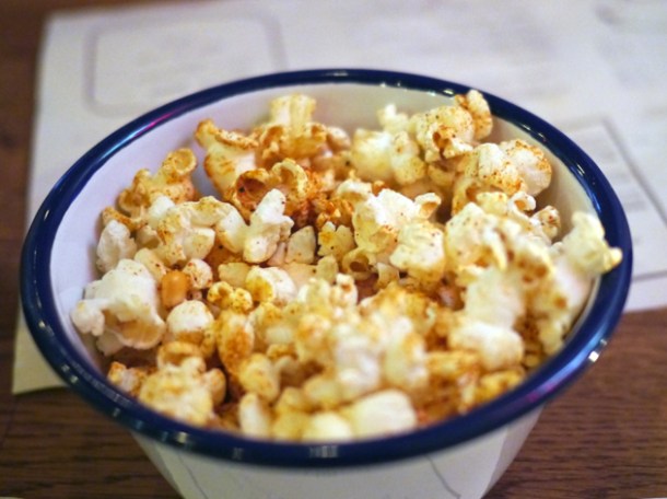 barbecue popcorn at porky's