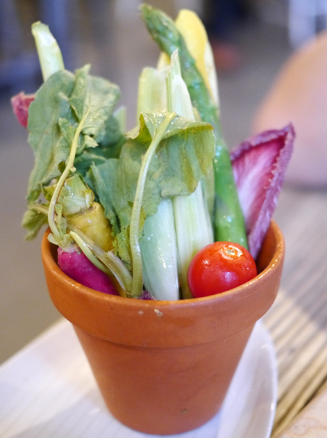 crudites at grain store granary square