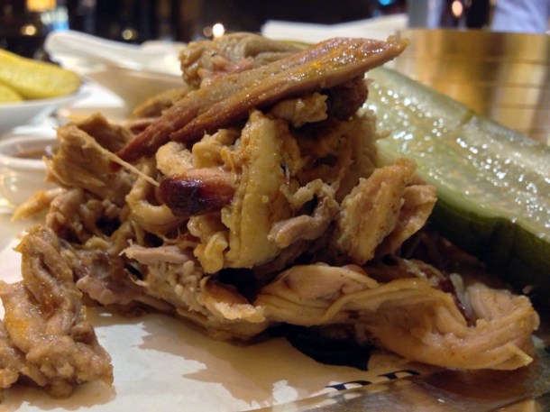 pulled pork at blue boar