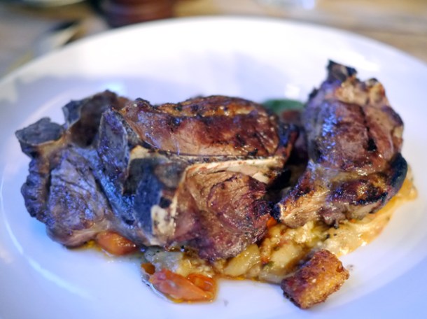 mutton chops with caponata at smokehouse