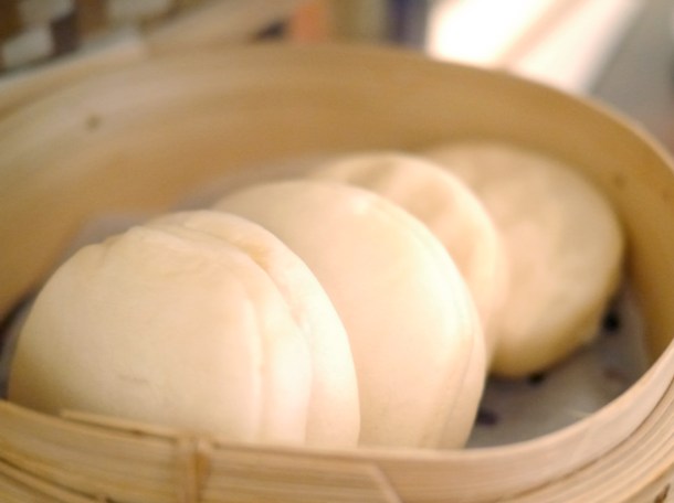 steamed rice flour buns from flesh and buns