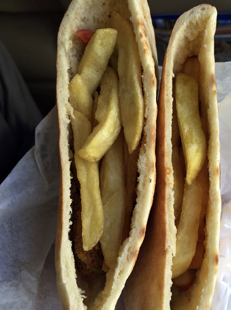 chips falafel in wadi musa