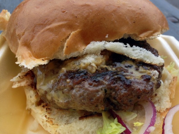 pork burger from galbi bros