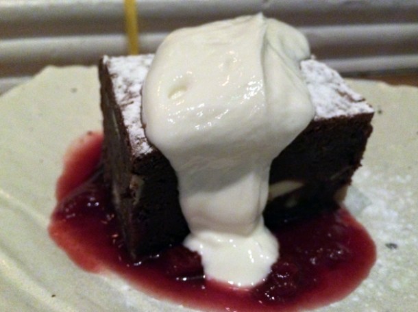 brownie at the tapa room