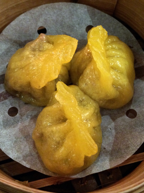 black pepper beef dumplings at bento ramen