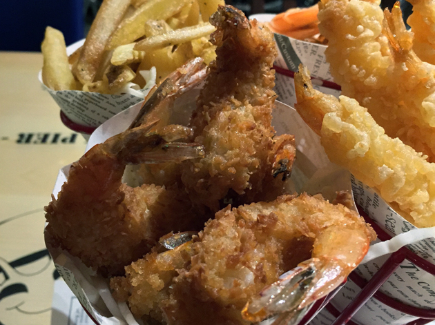 coconut prawns at bubba gump