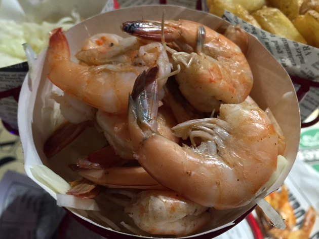 steamed prawns at bubba gump