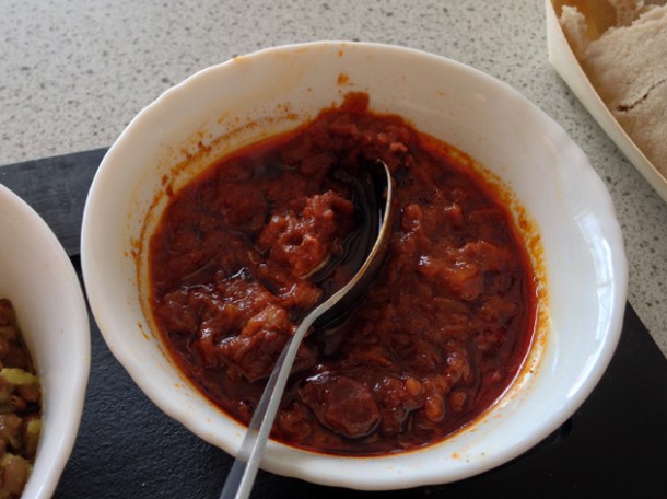beef zigni at blue nile cafe