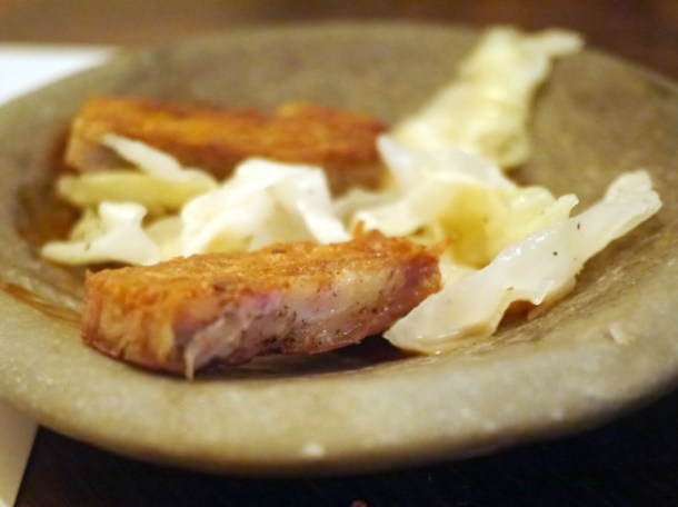 chicken skin with kimchi at the manor clapham