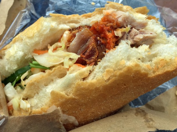 caramelised banh mi from vietnamese street food whitecross street market