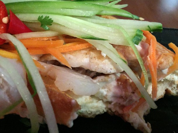 seafood vietnamese baguette at house of ho