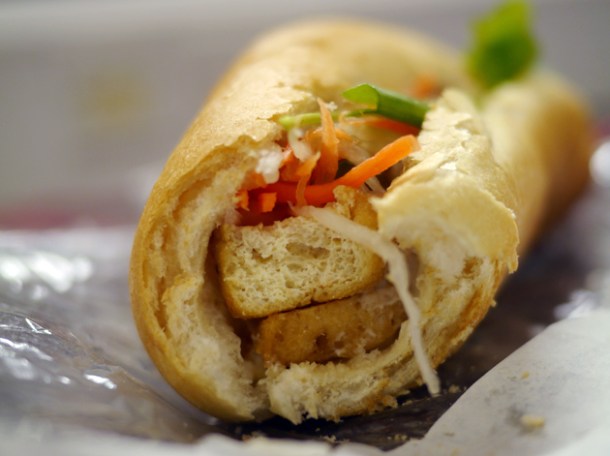tofu vietnamese sandwich from banh mi town