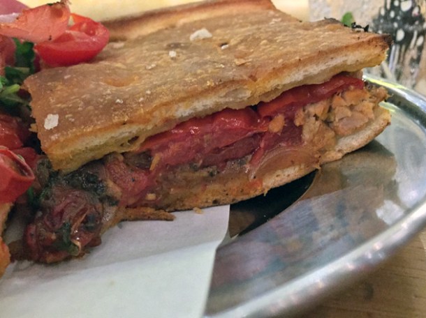tuna, tomato and olive tiella at vico