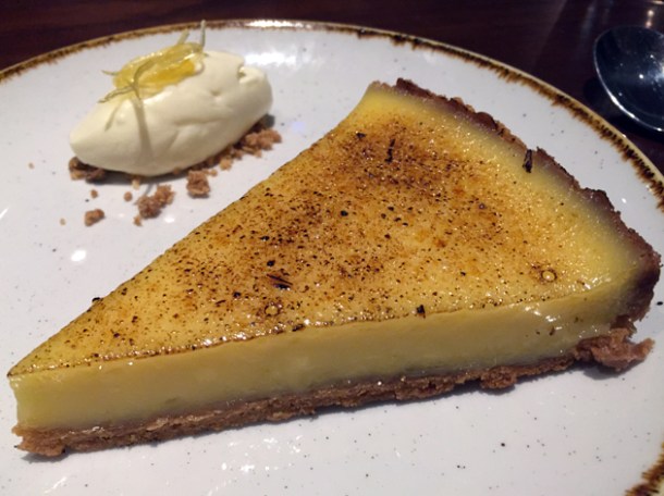 lemon tart at the ninth
