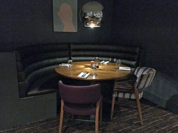 booths at osteria barbican
