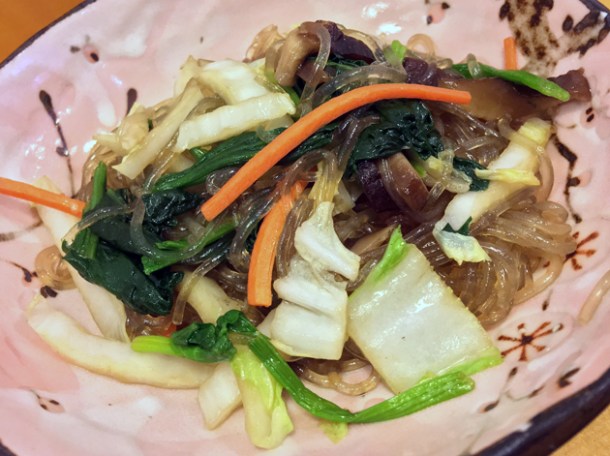 jap chae at bibimbap charlotte street
