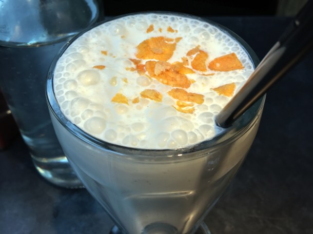 cornflake milkshake at bukowski grill