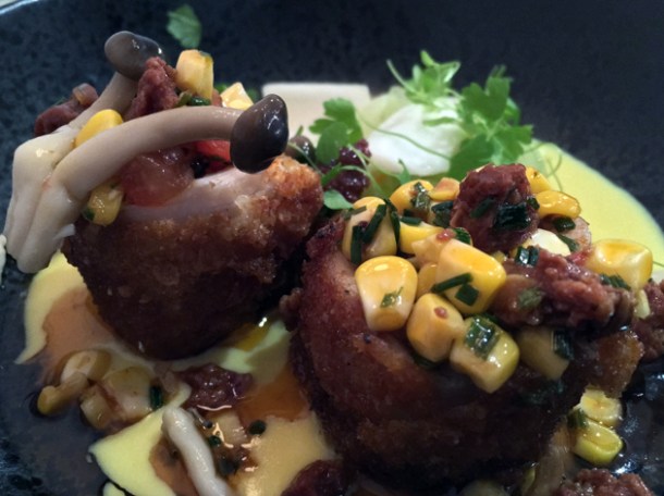 cornflake popcorn chicken at foley's fitzrovia