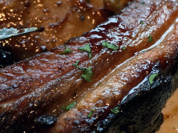 pork spare rib at bbq whisky beer at the grey horse kingston