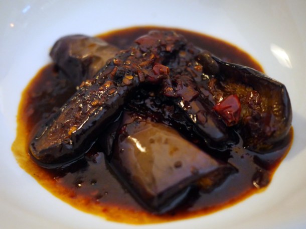 sichuanese aubergine at a wong