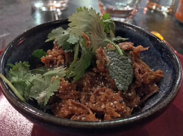thai burnt end laarb at temper