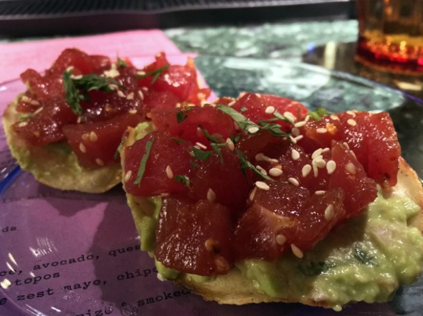 tuna tostada at el pastor