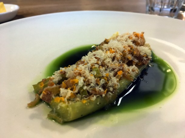 leeks, egg and coolea at lyle's
