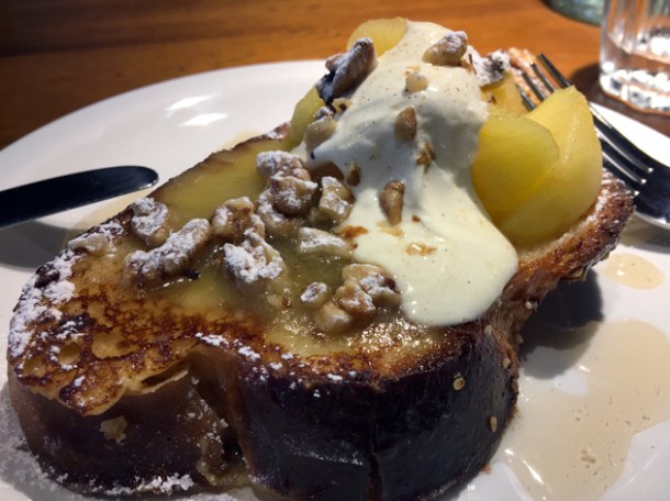 challah french toast at monty's deli