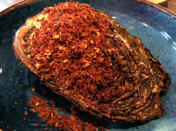 hispi cabbage with xo crumb at st leonards
