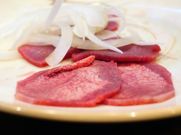 illustrative photo of the ox tongue at Soju Reading