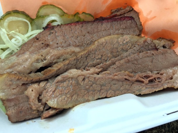 illustrative photo of the brisket from Red Dog Saloon Soho